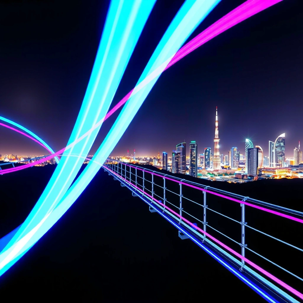 Abstract high-speed data light beams