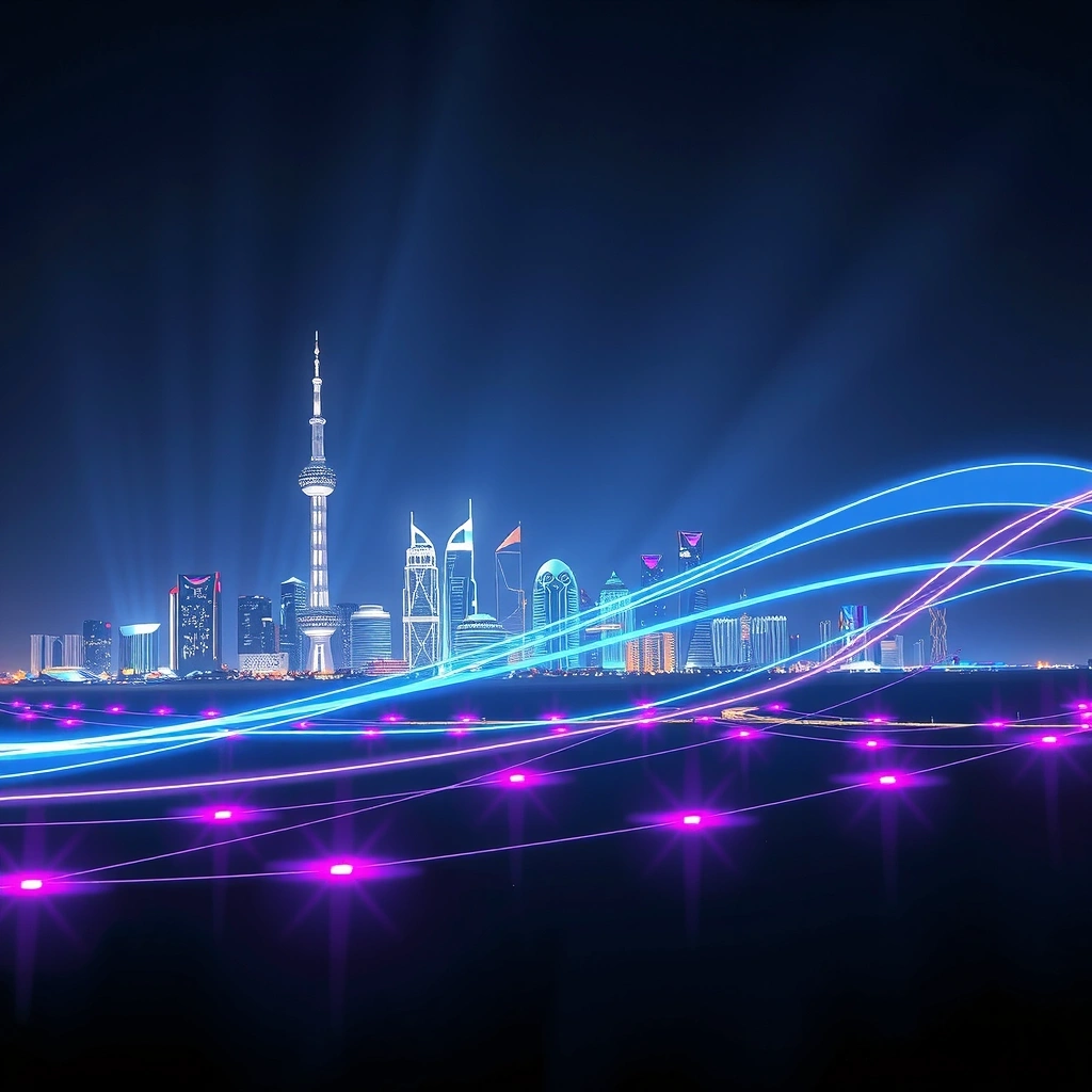 Abstract data streams background